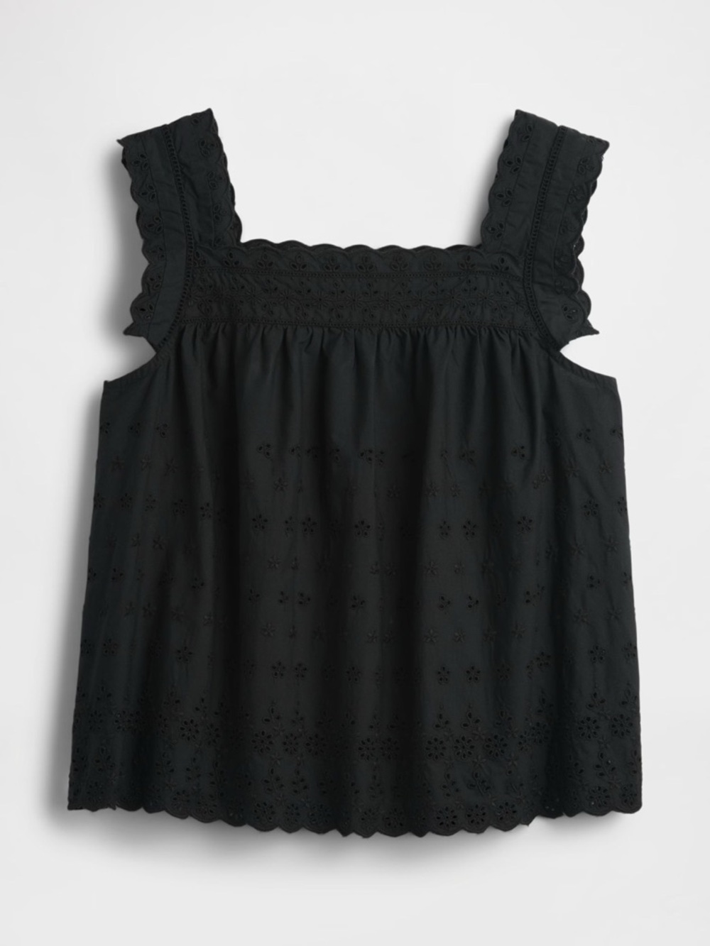 Gap × DÔEN Eyelet Top Black Coquette Cottagecore Size XS NWT - Picture 4 of 7